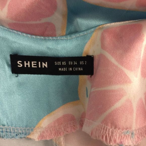 Grapefruit Print Knotted Satin Cami Dress - Picture 8 of 9